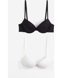 H&M - Set Van 2 Superpush-up Bh's Van Microvezel - Lyst