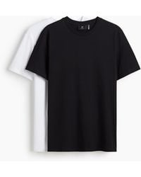 H&M - 2er-Pack COOLMAX® T-Shirts in Regular Fit - Lyst