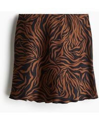 H&M - Slipjupe aus Satin - Lyst
