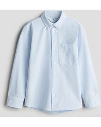 H&M - Chemise En Coton Avec Col Américain - Lyst