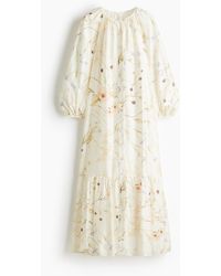 H&M - Oversized Kleid mit Bindegürtel - Lyst