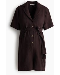 H&M - Mama Korte Jumpsuit Van Katoenen Mousseline - Lyst