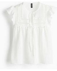 H&M - Jerseytop mit Struktur - Lyst