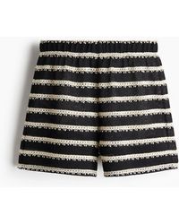 H&M - Gestrickte Shorts - Lyst