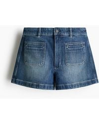 H&M - Denim Short - Lyst