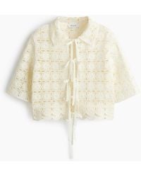 H&M - Bluse zum Binden im Häkellook - Lyst