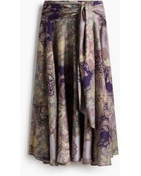 H&M - A-linerok Met Draperie - Lyst