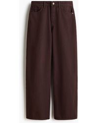 H&M - Wide Regular Jeans - Lyst