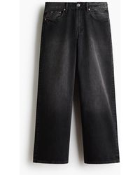 H&M - Wide Jeans - Lyst
