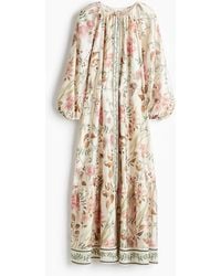 H&M - Robe oversize avec ceinture à nouer - Lyst