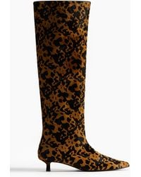 H&M - Lederstiefel mit Kitten Heel - Lyst