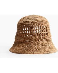 H&M - Bucket Hat aus Stroh - Lyst