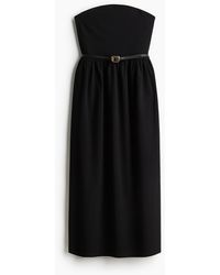 H&M - Bandeau-Kleid mit Gürtel - Lyst