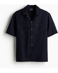 H&M - Utility-Hemd aus Leinenmix in Regular Fit - Lyst
