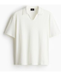 H&M - T-Shirt mit Kragen in Regular Fit - Lyst