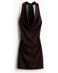 H&M - Gedrapeerde Halterjurk - Lyst