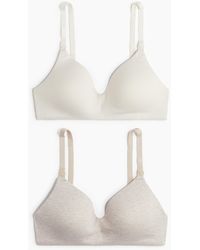 H&M - MAMA 2er-Pack Wattierte Still-BHs aus Baumwolle - Lyst