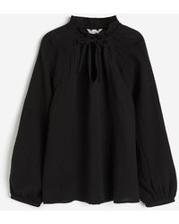 H&M - Mousseline Popover-blouse - Lyst