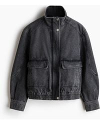 H&M - Oversized Denim Jack - Lyst