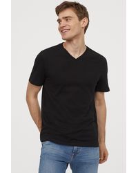 h&m slim fit v neck