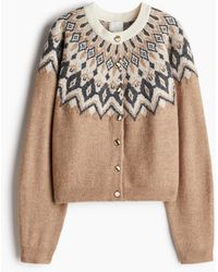 H&M - Cardigan in Jacquardstrick - Lyst