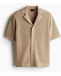 H&M - Freizeithemd aus Strukturstrick in Regular Fit - Lyst