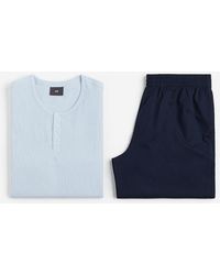 H&M - Schlafshirt und Shorts - Lyst