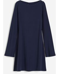 H&M - Jerseykleid mit U-Boot-Ausschnitt - Lyst