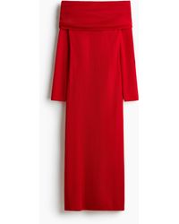 H&M - Off-Shoulder-Kleid - Lyst