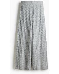 H&M - Kabelgebreide Broek - Lyst