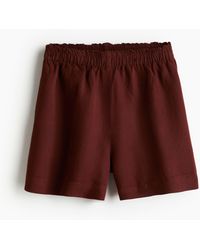 H&M - Schlupfshorts aus Leinenmix - Lyst