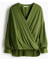H&M - Wickelbluse - Lyst