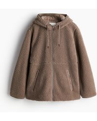 H&M - Teddy Jack Met Capuchon - Lyst
