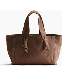 H&M - Tote Bag Avec Détails Noués - Lyst