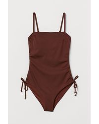 H&M Maillot de bain froncé - Neutre