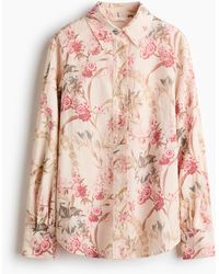 H&M - Leinenbluse - Lyst