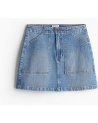 H&M - Jeansjupe in A-Linie - Lyst