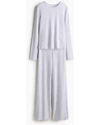 H&M - Pyjama Van Pointelletricot - Lyst