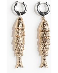 H&M - Boucles d'oreilles avec pendentif poisson - Lyst