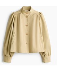 H&M - Twill Jack Met Pofmouwen - Lyst