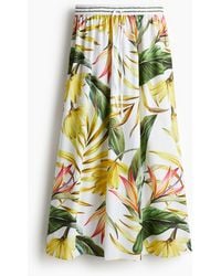 H&M - Maxirock aus Popeline - Lyst