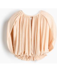H&M - Fijngebreide Bubble-hem Top - Lyst