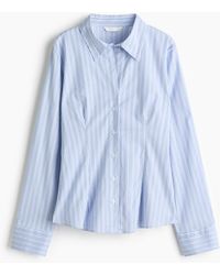 H&M - Nauwsluitende Overhemdblouse - Lyst
