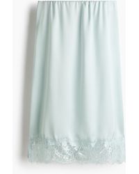 H&M - Rock mit Spitzenbesatz - Lyst