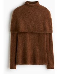 H&M - Top Van Mohairmix Met Turtleneck - Lyst