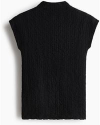H&M - Top Van Structuurtricot - Lyst