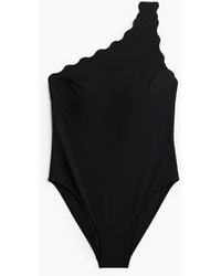 H&M - One-Shoulder-Badeanzug mit wattierten Cups - Lyst