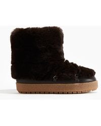 H&M - Boots mit flauschigem Futter - Lyst