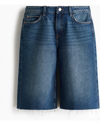 H&M - Denim Bermudashort - Lyst