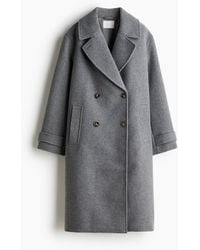 H&M - Zweireihiger Mantel - Lyst